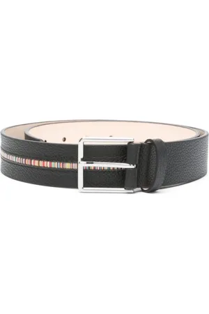 Paul Smith Accessoires, Heren, Zwart, XS, Zwarte Riemen met Pin-Gesp Sluiting