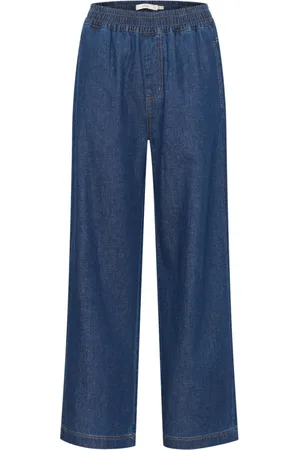 INWEAR Jeans, Dames, Blauw, S, Denim, Blauwe Denim Pullon Broek