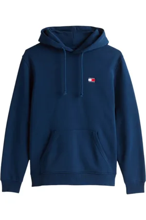 Tommy Hilfiger Sweatshirts & Hoodies, Heren, Blauw, L, Katoen, Katoen Logo Hoodie Sweatshirt