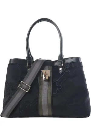 V°73 Tassen, Dames, Zwart, ONE Size, Leer, Eco-leren dames tas met verstelbare band