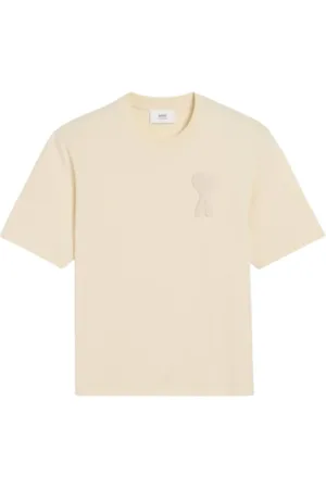 Ami Tops, Heren, , L, Katoen, Biologisch Katoenen Hart T-shirt