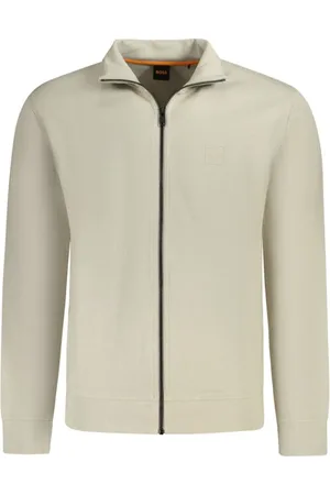 HUGO BOSS Sweatshirts & Hoodies, Heren, , S, Katoen, Katoenen Sweater met Rits