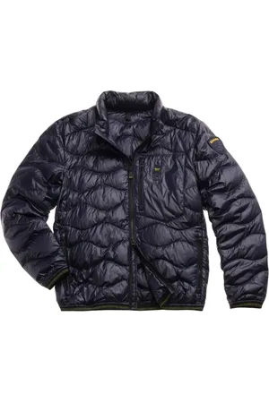 Blauer Jassen, Heren, Blauw, 2Xl, Blauwe Donsjas met Borstzak
