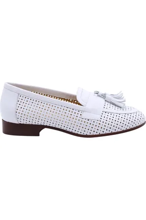 CTWLK. Schoenen, Dames, Wit, 38 EU, Mongoolse Mocassin Schoenen