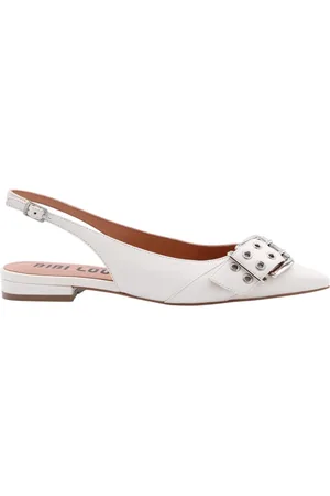 Bibi Lou Schoenen, Dames, Wit, 39 EU, Elegante Slingback Sandalen Aretha