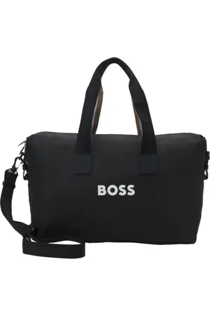 HUGO BOSS Tassen, Heren, Zwart, ONE Size, Polyester, Polyester reistas met verstelbare band