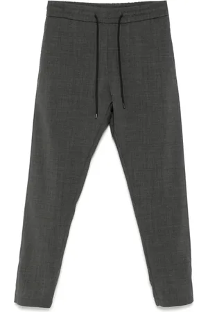 Dondup Broeken, Heren, Grijs, W33, Elastische Trekkoord Taillebroek