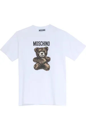 Moschino Tops, Heren, Wit, XL, Katoen, Adrian Beer Grafisch Katoenen T-shirt