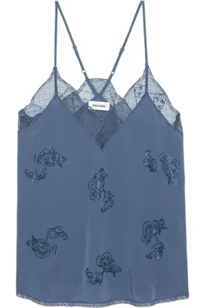 Zadig & Voltaire Tops, Dames, Blauw, M, Stijlvolle TOP voor een trendy look