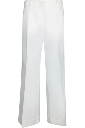 Incotex Broeken, Dames, Wit, L, Witte stijlvolle broek voor vrouwen