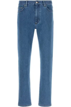 Ermenegildo Zegna Jeans, Heren, Blauw, W32, Katoen, Stretch Katoen Denim Jeans