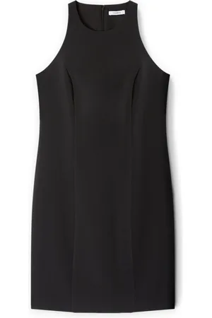 Motivi Kleedjes, Dames, Zwart, 2Xl, Polyester, Minijurk gemaakt van crêpestof