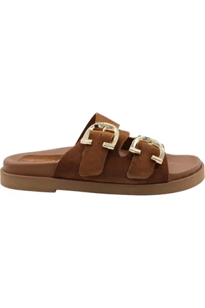CTWLK. Schoenen, Dames, Bruin, 40 EU, Laos Instap Comfort Pantoffels