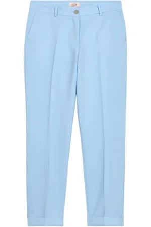 Oltre Broeken, Dames, Blauw, 3Xl, Sigarettenbroek gemaakt van technische stof