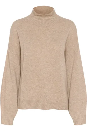 Gestuz Truien, Dames, , XL, Kasjmier, Hoge Hals Pullover Lichtgewicht