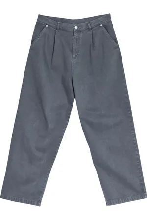 Moschino Broeken, Heren, Zwart, L, Denim, Wijde Pijp Denim Broek Zwart