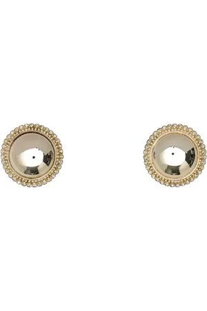 Alessandra Rich Accessoires, Dames, Grijs, ONE Size, Kristal Boule Oorbellen