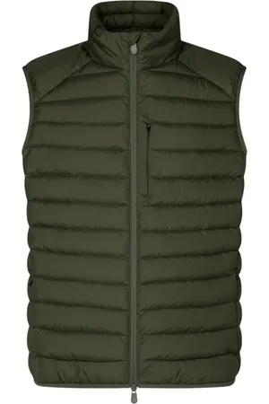 save the duck Jassen, Heren, Groen, 4Xl, Polyester, Groene Jas met Opstaande Kraag