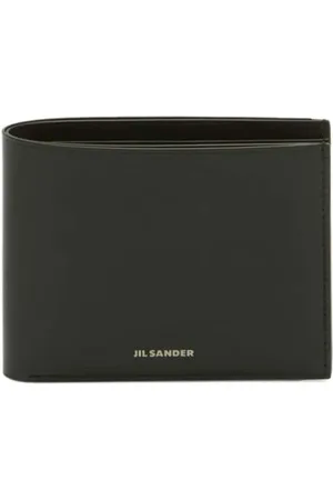 Jil Sander Accessoires, Heren, Zwart, ONE Size, Leer, Leren Bi-Fold Portemonnee