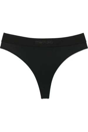 Tom Ford Ondergoed, Dames, Zwart, S, Zwarte elastische tailleband ondergoed met kruisdetail