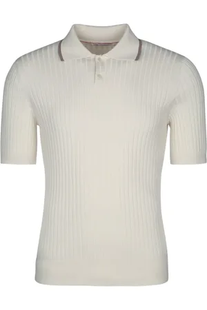 Brunello Cucinelli Tops, Heren, , L, Katoen, Klassieke Polo Shirt