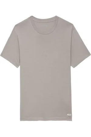 Zadig & Voltaire Tops, Heren, Grijs, M, Stijlvol T-shirt voor een trendy look