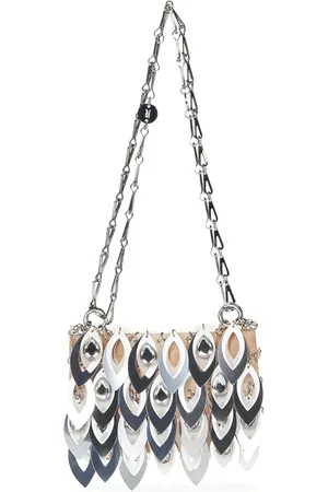 Paco rabanne Tassen, Dames, Veelkleurig, ONE Size, Pailletten, Roze Paillet Schoudertas