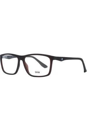 BMW Accessoires, Heren, Bruin, ONE Size, Rechthoekige Bril Stijlvol Model