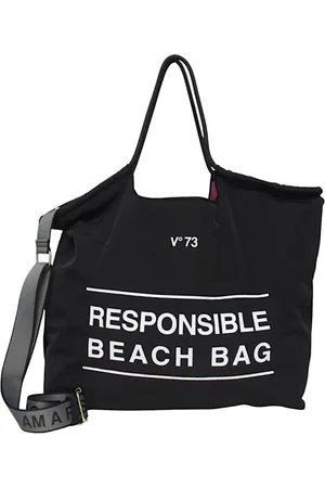 V°73 Tassen, Dames, Zwart, ONE Size, Leer, Shopper tas van imitatieleer met logo