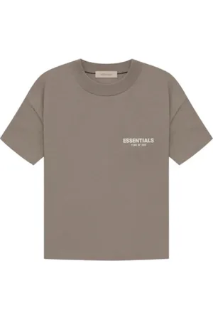 FEAR OF GOD Tops, Heren, , L, Taupe Essentials T-shirt