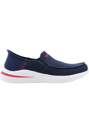 Skechers Schoenen, Heren, Blauw, 44 EU, Klassieke Mocassins voor Vrouwen