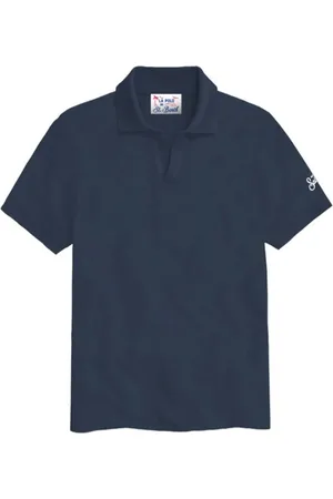 MC2 SAINT BARTH Tops, Heren, Blauw, L, Stijlvolle T-shirts en Polos Collectie