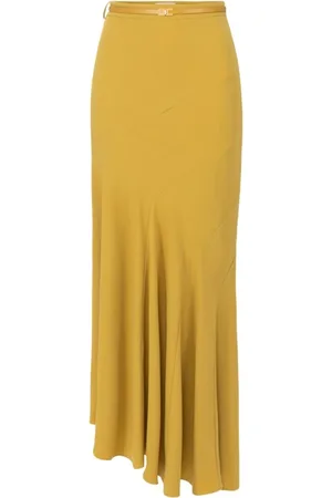 Elisabetta Franchi Rokken, Dames, Geel, S, Gele Geplooide Rok