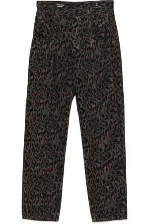 Adriano Goldschmied Broeken, Dames, Bruin, W29, Luipaardjeans voor stijlvolle outfits