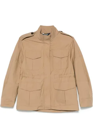 Max Mara Jassen, Dames, Bruin, XL, Bruine Jassen voor Vrouwen