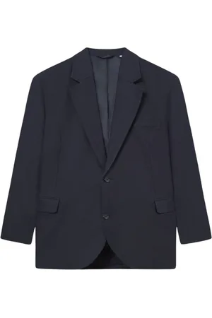 Les Deux Jassen, Heren, Blauw, XL, Katoen, James Linen Blazer