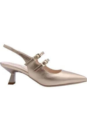 Nero Giardini Schoenen, Dames, Geel, 40 EU, Slingback Sandalen met Veglio Detail
