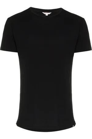 Orlebar Brown Tops, Heren, Zwart, 2Xl, Katoen, Slim Fit Katoenen T-shirt Gemaakt in Portugal