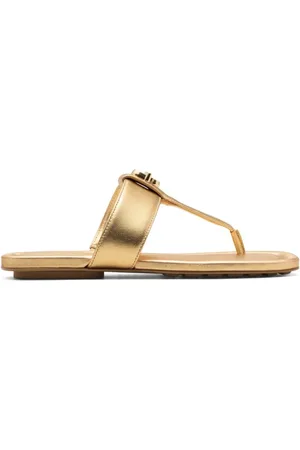 Marc Jacobs Schoenen, Dames, Geel, 40 EU, Leer, Dual T Sandalen