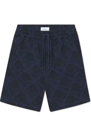 Les Deux Korte broeken, Heren, Blauw, S, Katoen, Bloemen Shorts