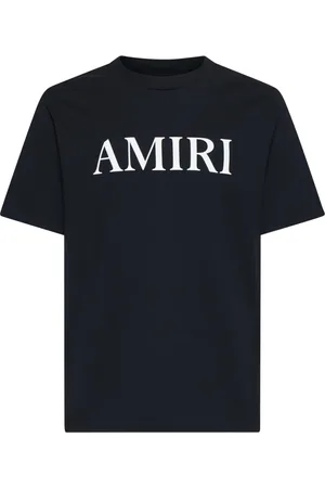 AMIRI Tops, Heren, Zwart, L, Zwarte Crewneck T-shirts en Polos