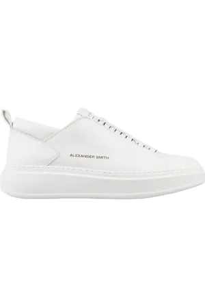 Alexander Smith Schoenen, Heren, Wit, 40 EU, Leer, Witte leren Wembley sneakers