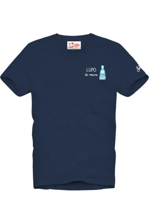 MC2 SAINT BARTH Tops, Heren, Blauw, XL, Stijlvolle T-shirts en Polos Collectie