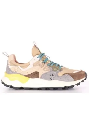 Flower Mountain Schoenen, Heren, Veelkleurig, 42 EU, Katoen, Lage katoenen sneakers met kurkbinnenzool