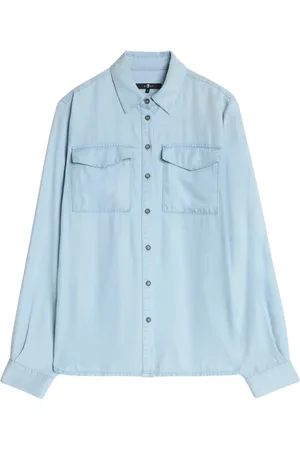 7 for all Mankind Blouses & Shirts, Dames, Blauw, S, Denim, Florida Denim Shirt