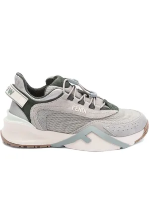 Fendi Schoenen, Dames, Veelkleurig, 38 EU, Flow Match Mat Lat Gra Bia