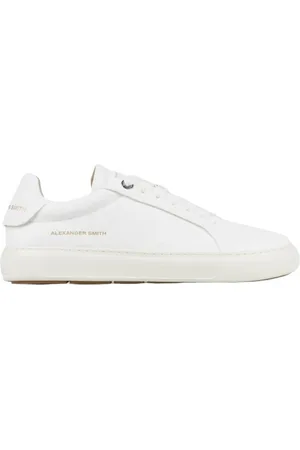 Alexander Smith Schoenen, Heren, Wit, 45 EU, Leer, Witte leren sneakers Soho man