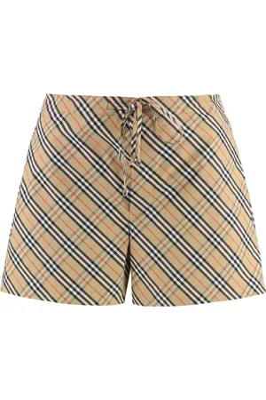 Burberry Korte broeken, Dames, , 2Xs, Katoen, Katoenen shorts met verstelbare trekkoordtaille