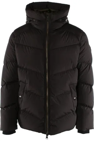 Woolrich Jassen, Heren, Zwart, L, Polyester, Premium donsjack voor heren