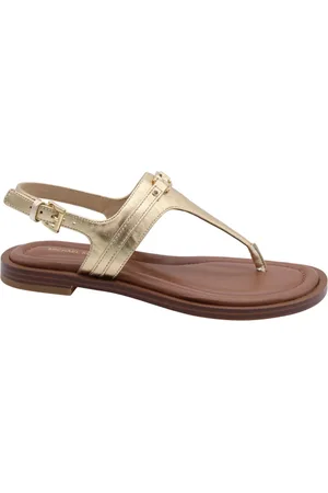Michael Kors Schoenen, Dames, Geel, 37 EU, Stijlvolle Teenslipper met Kimber Design